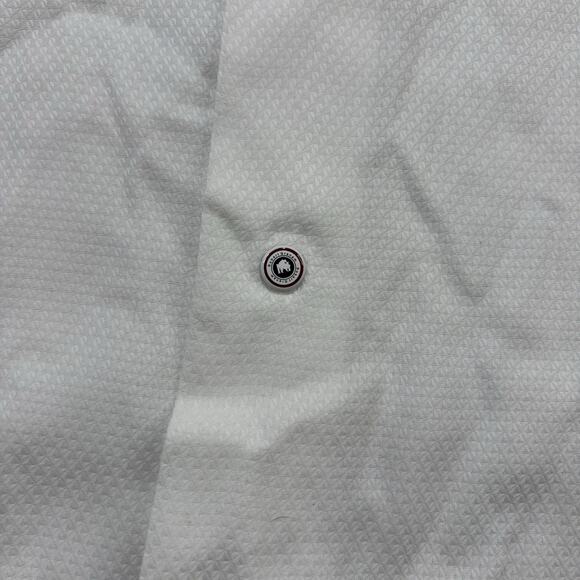 Robert Graham Mens XXL White Colored Flip Cuff Button Up Long Sleeve Dress Shirt - Picture 3 of 12